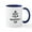 White/Navy Inside, variant on CafePress - Keep Calm And Research On Mugs - 11 oz Ceramic Mug - Novelty Coffee Tea Cup
