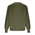 thumbnail image 5 of ZUKMRJPC Women's Half Button Down Sweaters Long Sleeve Casual Crewneck Solid Color Pullover Sweaters Fall Trendy Loose Knit Tops, 5 of 7
