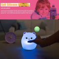 thumbnail image 3 of XYCCA LED Night Light for Kids Cute Bear Lamp Silicone Nursery Baby Night Light with Touch Sensor and Remote Control- Portable Color Changing Rechargeable Nightlight for Kids Boys Girls, 3 of 7