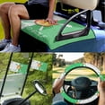 thumbnail image 2 of Jeiento Born to Golf 4 PCS Golf Cart Seat Cover Set with Golf Cart Steering Wheel Cover Golf Cart Flags Golf Cart Seat Towel Blanket Steering Wheel Cover Protector Golf Cart Banner, 2 of 5