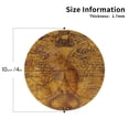 thumbnail image 2 of Lsque Vintage Map Pattern 4" Drink Coasters Set of 4, PVC Leather Absorbent Coasters, Table Coaster Set Decorative Coffee Cup Coasters Housewarming Gift -Round Shape, 2 of 6