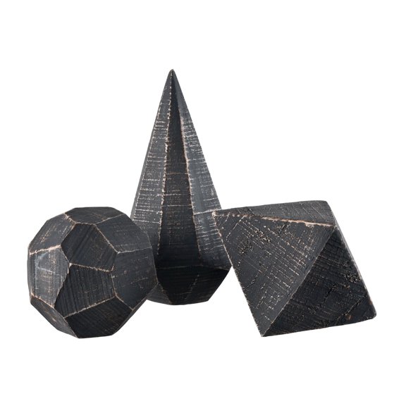 Elk Home Copas Decorative Object in Black - Set of 3