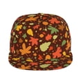 thumbnail image 2 of Haiem Autumn Leaves Classic Snapback Cap Flat Bill Hat Baseball Cap Adjustable Size Cotton Dad Hat, 2 of 9