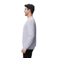 thumbnail image 4 of Zfeel Men's Crewneck Sweatshirt, Long Sleeve Cotton and Poly Blend Pullover Fleece, Charcoal, M, 4 of 5