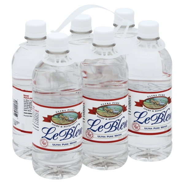 Le Bleu Ultra Pure Water, 20 Fl Oz, 6 Count Bottles