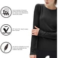 thumbnail image 4 of Women's Long Sleeve UPF 50+ UV Sun Protection Shirts Rash Guard Swim T-Shirt/Hoodie Quick Dry for Outdoor Hiking, 4 of 6