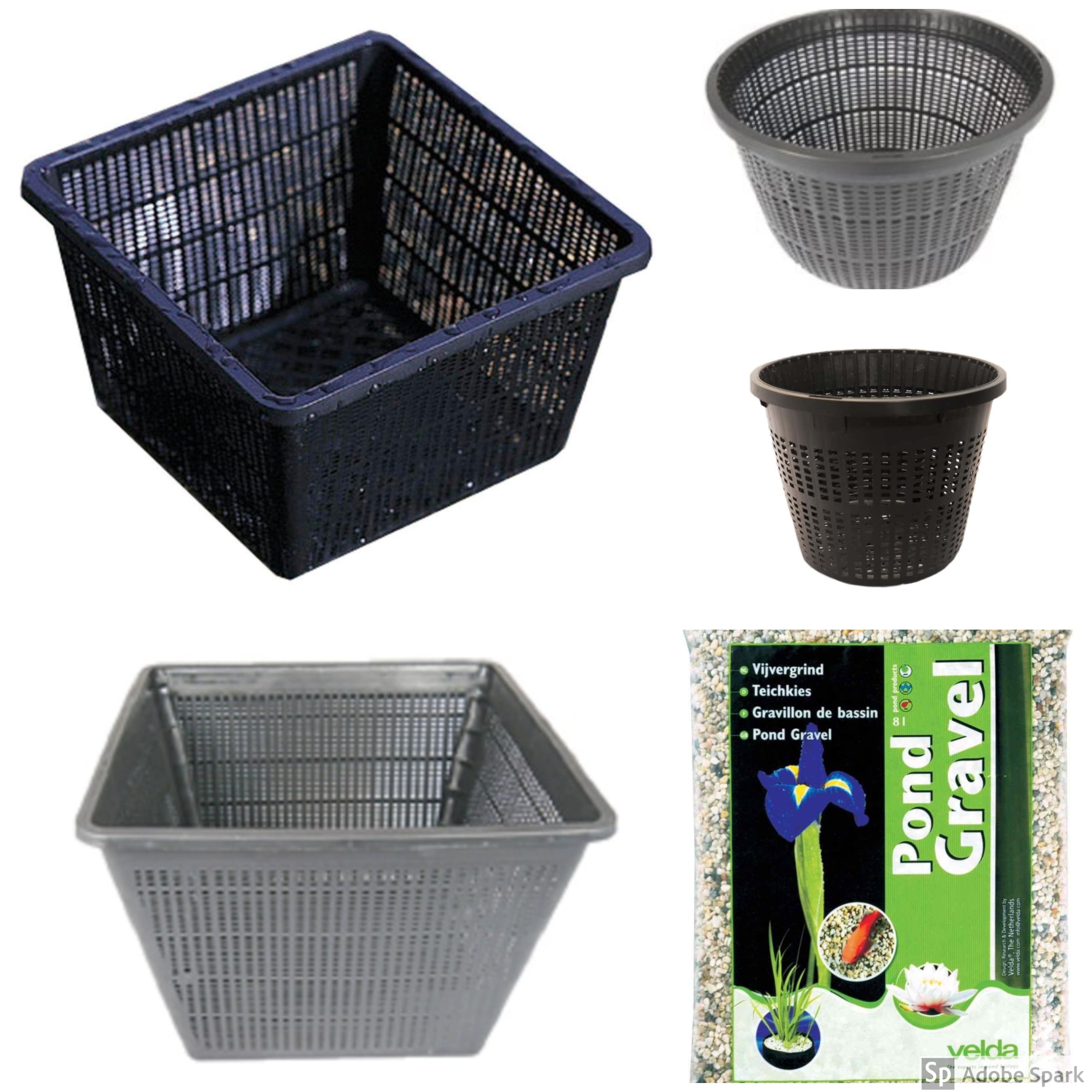 10x Aquatic Pots Baskets Water Plant Basket for Underwater and Pond Plants 
