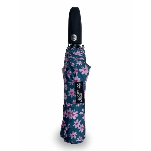 Misty Harbor 42" Automatic Open Rain Umbrella, Love Daisy