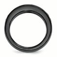 thumbnail image 2 of Edward Mirell Black Ti Cable & Black Spinel w/Argentium SS Bezel 7mm Band EMR231, 2 of 8