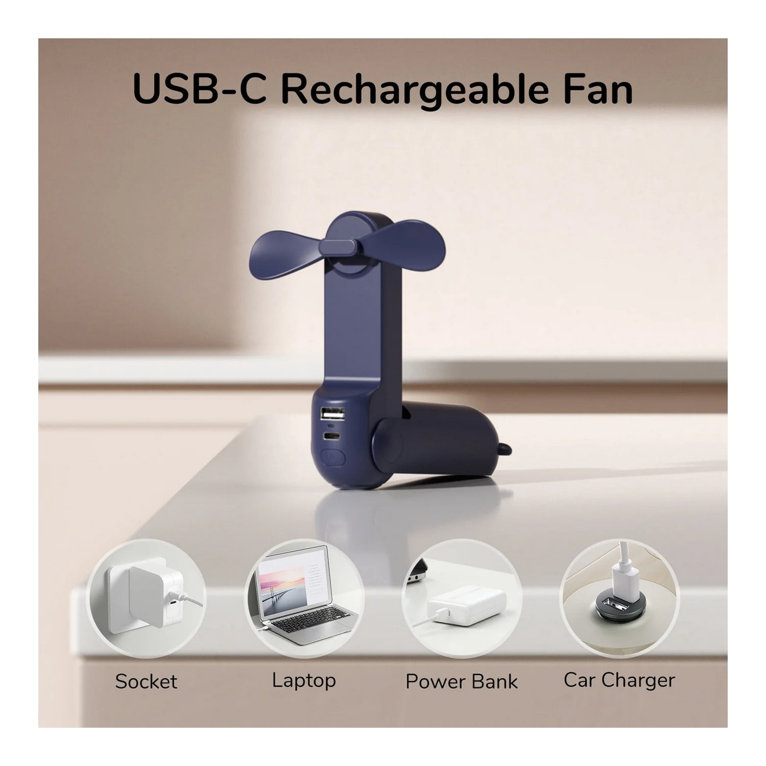 JisuLife Handheld Fan Life8, Mint Green