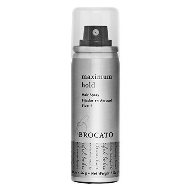 Brocato Maximum Hold Aerosol Hairspray: Extra Strong, Volumizing Finishing Spray for Styling - 2 oz
