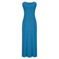 thumbnail image 5 of LIaqionyy Summer Dresses for Women Casual Sleeveless Maxi Dress Vacation Beach Sundresses Clothes with Pockets, 5 of 7