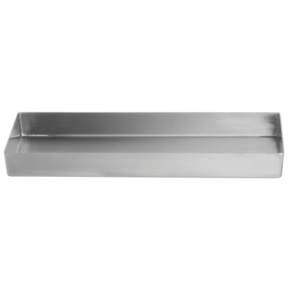 HUBERT® Food Merchandsing Pans with Tapered Corners Stainless Steel Deli Display Pan - 10" L x 5" W x 1" D