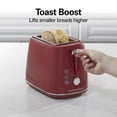 thumbnail image 6 of Hamilton Beach 2 Slice Toaster with Bagel, Defrost, and Cancel Buttons, Red, 6 of 9