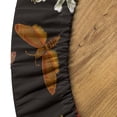 thumbnail image 5 of Ambesonne Spring Fitted Round Tablecloth, Sakura Butterflies Print, 40"- 44" Diameter, Dark Orange and Laurel Green, 5 of 5
