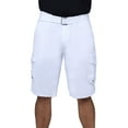 thumbnail image 5 of RAW X Mens Belted 12.5" Inseam Knee Length Cargo Shorts, White, 42, 5 of 7
