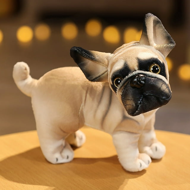 Hbdhejl Jouet en Peluche Réaliste Simulation Chien de Compagnie Jouet en Peluche Forme Poupée Cadeau pour Enfants