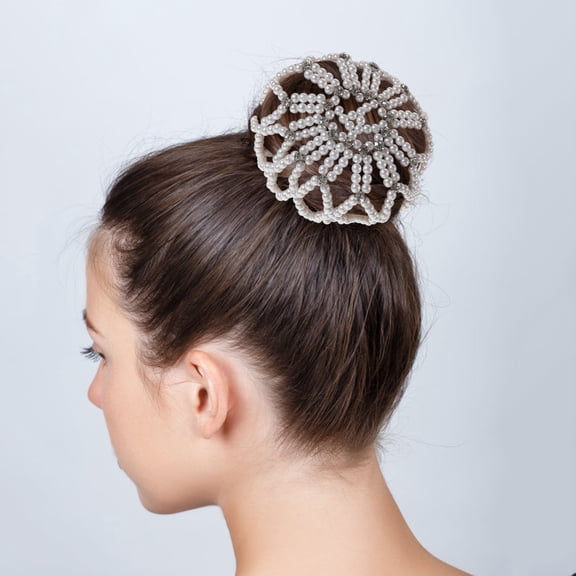 ELAYARD Snoods for Hair Hair Snood Elastic Material White 1Pack for Sports