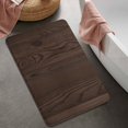 thumbnail image 2 of 20x32 Inch Ultra Soft Faux Bath Mat Non Slip Absorbent Microfiber Bathroom Rug, Wood Print, 2 of 5
