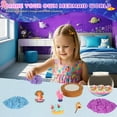 thumbnail image 3 of Nicella Mermaid Terrarium Crafts Kit for Kids, LED Night Light Birthday Gift for Girls Ages 4 5 6 7 8 9 10 Year Old, Mermaid Toys for Kids, 3 of 7