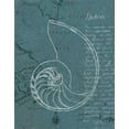 thumbnail image 2 of Fabiano, Marco 15x18 White Modern Wood Framed Museum Art Print Titled - Coastal Blueprint V Dark, 2 of 4