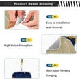 thumbnail image 4 of Autumn Pumpkins Sunflower Kitchen Sink Splash Guard for Faucet 2 Packs Faucet Absorbent Mats Thanksgiving Fall Harvest Faucet Handle Drip Catcher Quickly Drying Mat for Kitchen Counter Bathroom 30*5., 4 of 7