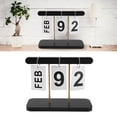thumbnail image 1 of Vintage Perpetual Standing Flip Calendar, Large Display Desk Decor Calendar For  With Creative Design, Multifunctional And Precise Date Display, 1 of 8