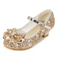 thumbnail image 1 of Zapatos de tacón alto para niñas, primavera y otoño, zapatos dorados para mujeres, zapatos de actuación de moda para anfitrionas, zapatos de pasarela, 1 of 6