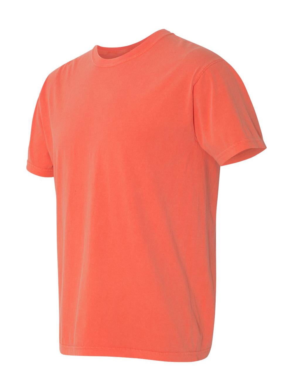 salmon color shirt