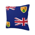 thumbnail image 2 of Decorative Throw Pillow Cover Flag Of The Turks And Caicos Island Square Pillowcases Cushion for Farmhouse Home Decor 26"x26", 2 of 7