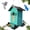 Green, variant on 5.5lbs Squirrel Proof Bird Feeder, Red Metal Bird Seed Feeder for Outdoors Hanging Chew-Proof, Large Seed Capacity for Cardinal, Wild Bird, Finch, Sparrow, Blue Jay, Swallow, Parrot