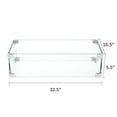 thumbnail image 3 of VENTOPYR Glass Wind Guard, Rectangle, Tempered Glass for Outdoor Fire Pit, 32.5x10.5x5.5 inches, 3 of 4