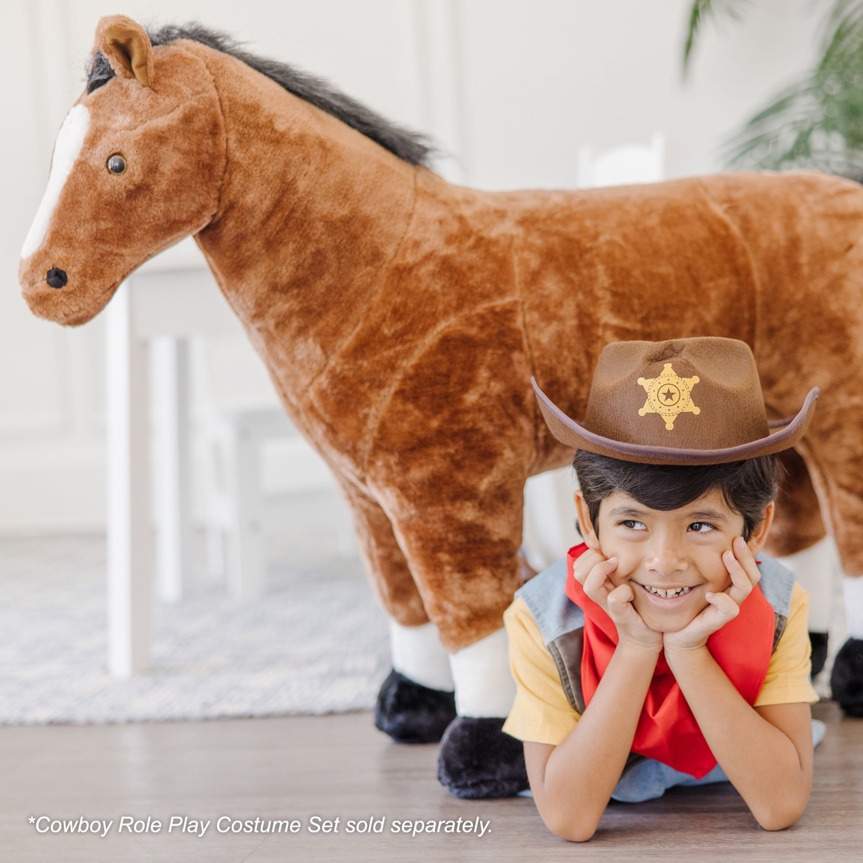 Melissa & Doug Giant Horse - Lifelike Stuffed Animal (nearly 3 feet tall)