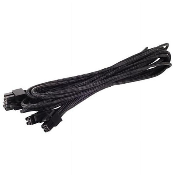 550mm, 8 Pin Individually Sleeved Modular Cable - Black