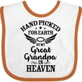 thumbnail image 3 of Inktastic Handpicked for Earth by My Great Grandpa in Heaven Boys or Girls Baby Bib, 3 of 4