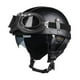 thumbnail image 5 of Casco de motocicleta medio casco con forro extraíble Casco abierto creativo M negro, 5 of 9