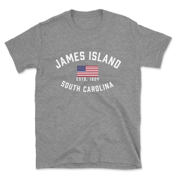 James Island South Carolina Patriot Men's Cotton T-Shirt