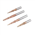 thumbnail image 3 of 4 Piezas Fresa de Extremo de Punta de Bola Cónica en Espiral de Carburo Broca de Enrutador de Vástago de 6 mm Brocas de Tallado CNC para Carpintería Fresa de Madera, 3 of 5
