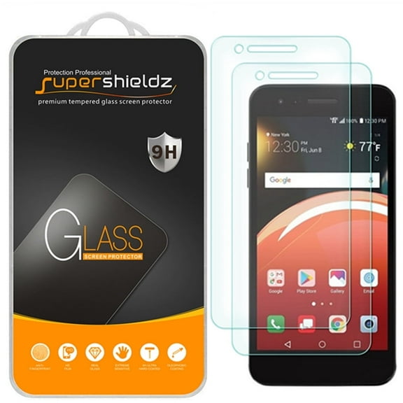 [2-Pack] Supershieldz for LG Aristo 2 Plus Tempered Glass Screen Protector, Anti-Scratch, Anti-Fingerprint, Bubble Free