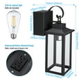 thumbnail image 4 of 4 Pack Porch Lights with GFCI Outlet, Black Outdoor Light Wall Mount, Waterproof Exterior Light Fixture with Outlet, Wall Sconce for House, Garage, Patio, 4 of 8
