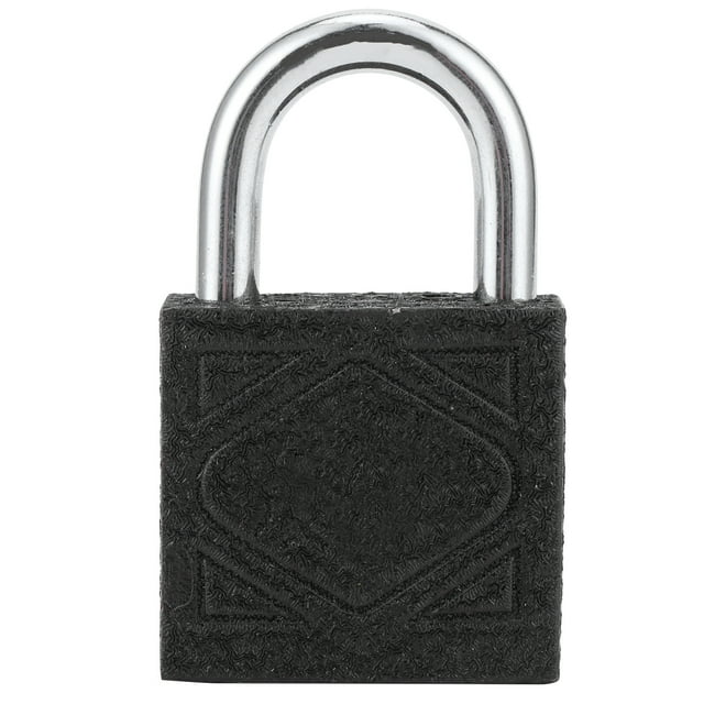 Keyed Padlock with Keys Iron Brass Padlock Brass Core and Thickened Black Iron Door Lock Portable Padlock for Home Dormitory