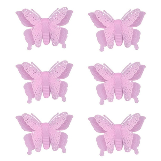 Adhesivo de pared fluorescente HUOGUO 3D con forma de mariposa luminosa hueca