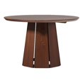 thumbnail image 1 of Table à Manger Ronde avec Base Piédestal en Bois Moderne - 48 Pouces - Marron, 1 of 12