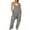 Gray women's jumpsuit, variant on Dyegold Jumpsuits for Women Casual, Sleeveless Jumpsuit Rompers for Women Floral Print V-Neck One Piece Playsuit Long Pants Pocket Summer Fashion Rompers Black_Friday