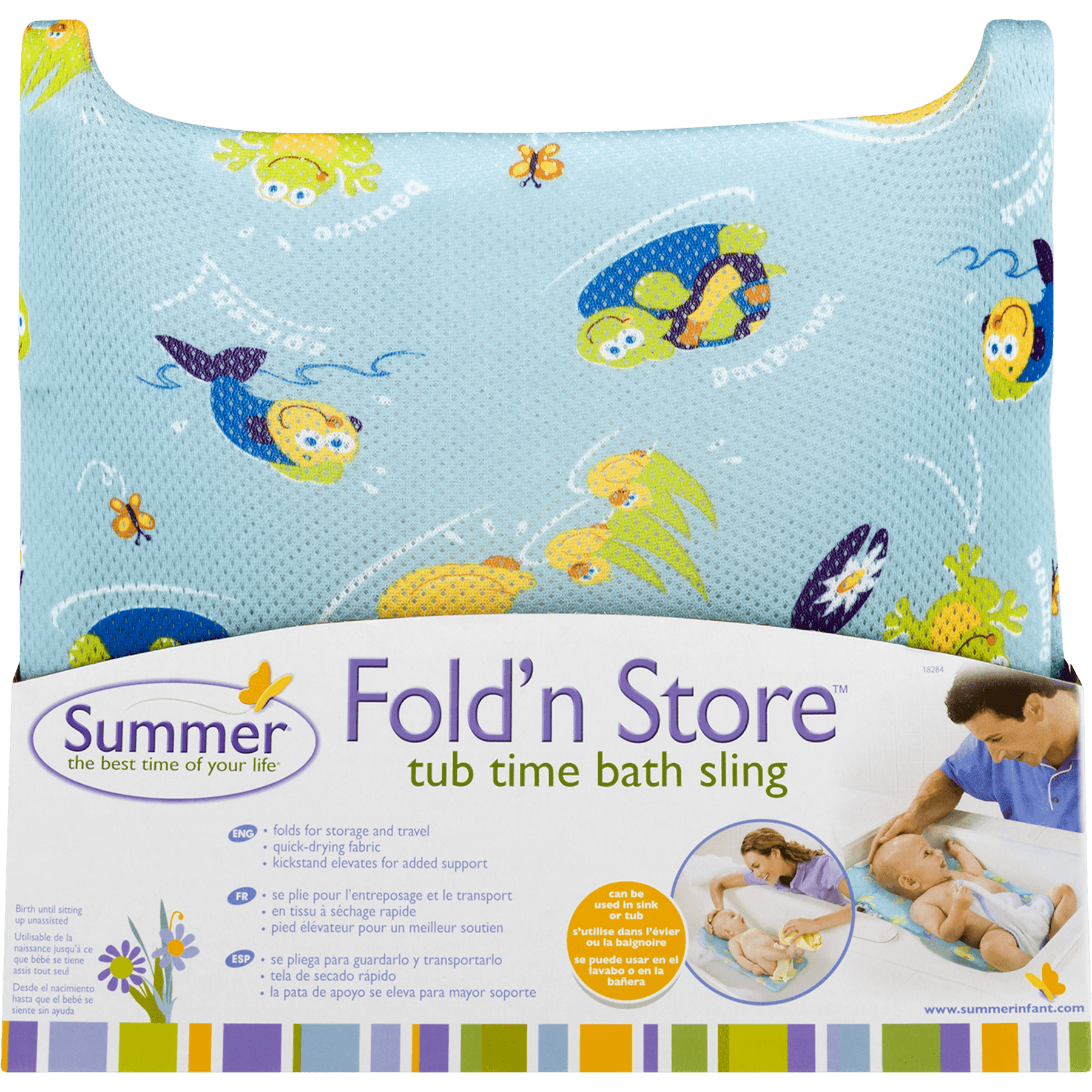 Summer Fold N Store Tub Time Bath Sling 1 0 Ct Walmart Com