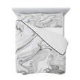 thumbnail image 7 of White Gray Marble Twin Size Down Alternative Comforter, Lightweight Comforter Quilt Bedding Set with Pillow Shams Modern Minimalist Abstract Texture All Seasons Bed Comforter Duvet Insert 68"x86", 7 of 7
