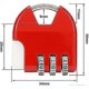 thumbnail image 2 of 3 Digit Combination Padlock Padlock Code Locker Digital Combination Lock (6 Pieces), 2 of 4
