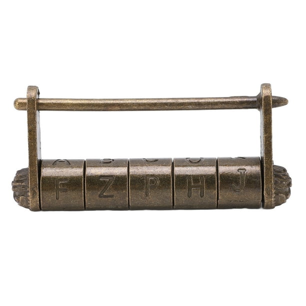 Combinación De Candado Antiguo, Combinación De Candado Con Letras Y Contraseña Para Caja Para Gabinete Para Muebles ANGGREK Otros
