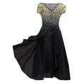 thumbnail image 2 of Women's Dress Fashion Casual Dresses Daily Wear Knitted Patchwork Female Sundress Lady Beach Elegant Women Clothes Stylish, 2 of 4