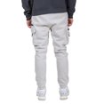 thumbnail image 4 of Brooklyn Cloth Men's Zip Cargo Pocket Fleece Sweatpants, Carpenter Style, Elastic Waist, Sand, Medium, 4 of 4